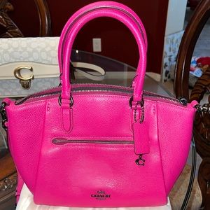 Coach Elise satchel Authentic hot pink